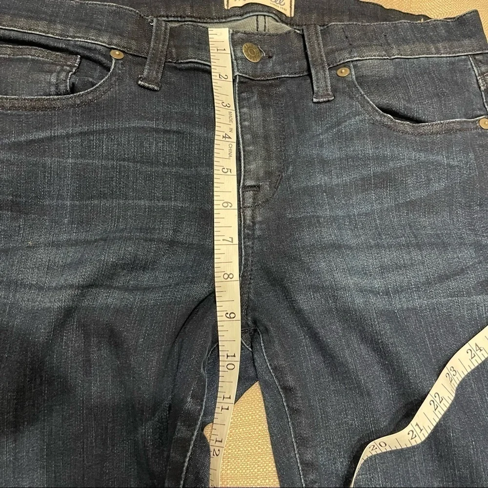 AD: Madewell Skinny Skinny Ankle Zip Jeans Dark wash Sz 30